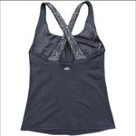 Alo Yoga  Women's Black patina bra Crossback Tank Top size L Photo 3