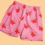 Petals and Peacocks Strawberry Butterfly Shorts Size M Photo 1