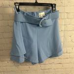 Lavender Brown  shorts layered ruffle belted baby blue size Small preppy USA Photo 7