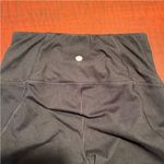 Yogalicious women’s Black High-Waisted Leggings sheer mesh hem Sz Small Photo 5