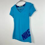 Nike 💙  Pro Blue Short‎ Sleeve Shirt Size XS Photo 4