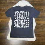 American Apparel Eternal Sadness Black and White 100% Cotton Graphic Tee Photo 6