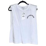 ZARA NWT HAPPY NEW ECADE SLOGAN PRINT T-SHIRT WITH SHOULDER PADS Photo 6