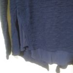 White House | Black Market WHBM M Navy Knit Double Layer Tunic Top Photo 1