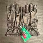 NWT Thinsulate Insolation Black Leather Gloves 40 Gram Size Medium Photo 1