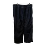 Ralph Lauren Lauren Dark Wask Side Anchor Button Wide Leg Size 16 Jeans. Photo 3