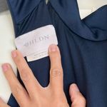 BHLDN Anthropologie Cortland High-Neck Navy Formal Gown Dress US 12 Photo 9