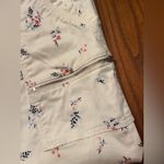 Joie  Park White Blue Pink Floral Print Skinny Pants Jeans Zipper Pockets Size 29 Photo 8