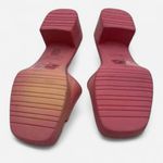 Coach  Women's Scarlett Pink Block Heel Mules Sz 9 Photo 2