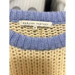 English Factory Sweater Women Medium Multicolored Rainbow Crew Neck Striped Knit Photo 5