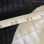 Free People Leo Henley Thermal/Waffle Button Black Top size Small/Medium Photo 8