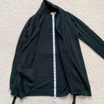 Liz Lange Black Maternity Open Front Belted Cardigan, S Photo 6