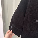 ZARA  Black Shearling Teddy Fleece Jacket Photo 3