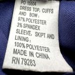 Alex Evenings  Mother of the Bride Maxi Dress Gown Satin Mesh Draped Blue 6 NWT Photo 3