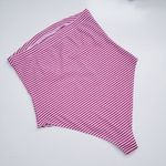 Forever 21  + Pink and White Strip Strapless Bodysuit Photo 2