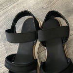 STYLUS Black Sandals with Chunky Platform Sole Size 7 Photo 8