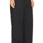 Lovers + Friends  Black Baggy Cargo Pants LARGE Wide Leg Drawstring $198 NEW Photo 2