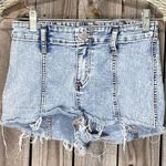 Wild Fable Imperfect Blue Jean Shorts High Waisted Distressed size 2 denim short Photo 0