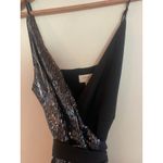 Camila Coelho Revolve Paulette Satin Mini Wrap Dress Sequins PARTY COCKTAIL XS Photo 4