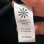 Athleta Women's Black Long Sleeve Crewneck Criss Cross Black Sweatshirt Sz Small Photo 3