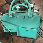 Kate Spade Like new Turquoise Leather Handbag plus free matching wallet Photo 1
