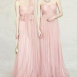 Jenny Yoo Julia Convertible Soft Blush Pale Pink Mesh Tulle Bridesmaid Dress 4 Photo 1