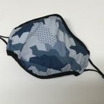 Blue Digital Camo Face Mask Photo 1