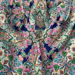 Rose + Olive  High Cut Paisley Sleeveless Top Photo 8