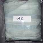 ZARA  Zoe Shirt Dress Sage Green‎ Striped Cotton Linen Blend Tie Front Button XS Photo 9