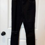 Reformation Womens Black Skinny Jeans Size 30 Organic Cotton Stretch Distressed Photo 0
