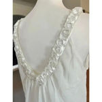 Oscar de la rente pink label vintage delicate camisole satin rosettes small White Photo 6