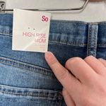 SO  High Rise Mom Jeans Distressed Medium Wash Denim Size 17 Photo 11