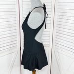 Kate Spade Crescent Bay High Neck Swim Dress Swimsuit Black Small Photo 3