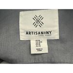 Artisan NY  Linen Jacket Medium Gray Utility Lagenlook Minimalist Outdoorsy Photo 6