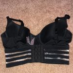 Victoria's Secret Victoria’s Secret T-shirt Demi Women’s Black Sheer Striped Padded Bra size 32D Photo 3