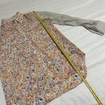 Neiman Marcus Women’s Floral / Striped Sleeves Button Up blouse Top Sz XS Photo 7