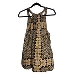 Tracy Reese  Geometric Black and Tan Blouse Sz M Photo 1