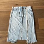 Ralph Lauren Polo  Women's Light Wash Denim Slit Pencil Style Skirt Size 32 Photo 6