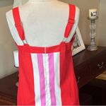 Silky Red Pink White Midi Slip Dress New Size XS Photo 6