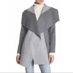 Diane Von Furstenberg NWT Diane von Furstenburg Shannon wool two tone gray coat Photo 10