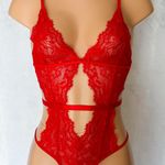 Boutique Red, Hollow & Strap, Teddies, Lingerie Set Photo 0