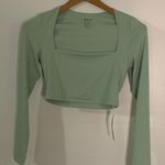 CRZ YOGA Mint Green Square Neck Bodysuit Size M Photo 0