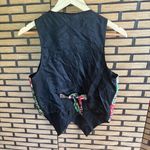 Ivy‎ Club Classics Christmas Vest Size Small Black Photo 1