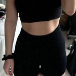 Gym Shorts with Booty Scrunch Black Size M Photo 0