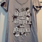 Beetlejuice T-shirt -  - gray black white - size XL - gently pre-loved. Halloween. Pit to pit 20" Length 28" Photo 0