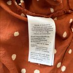 Madewell  EUC 6 burnt orange Polka Dot Button-Up Cami Top Photo 6