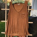 True Destinations Palm Trees Wide Leg Palazzo Pants Resortwear beach coverup L Tan Size L Photo 7