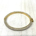 Juicy Couture CZ bling gold tone bangle bracelet Photo 8