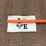 Tennis Love canvas zip Pouch Green Photo 3