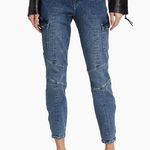 L'Agence L’AGENCE Patton Skinny Cargo Jeans Solway Side Zip Mid Rise Moto Stretch Photo 0
